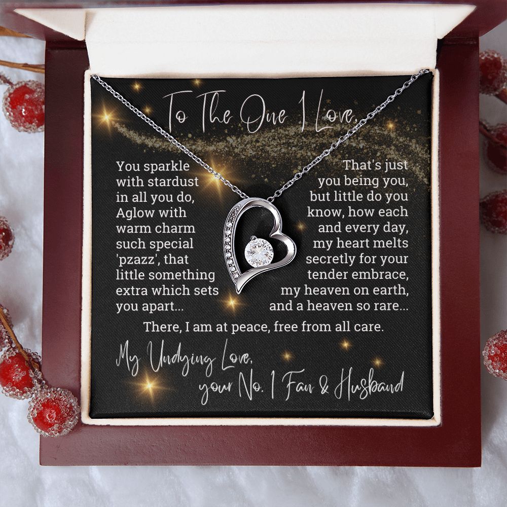 To The One I Love You Sparkle With Stardust Forever Love Necklace
