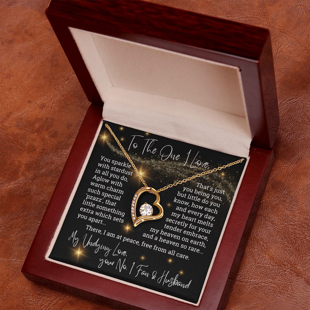 To The One I Love You Sparkle With Stardust Forever Love Necklace