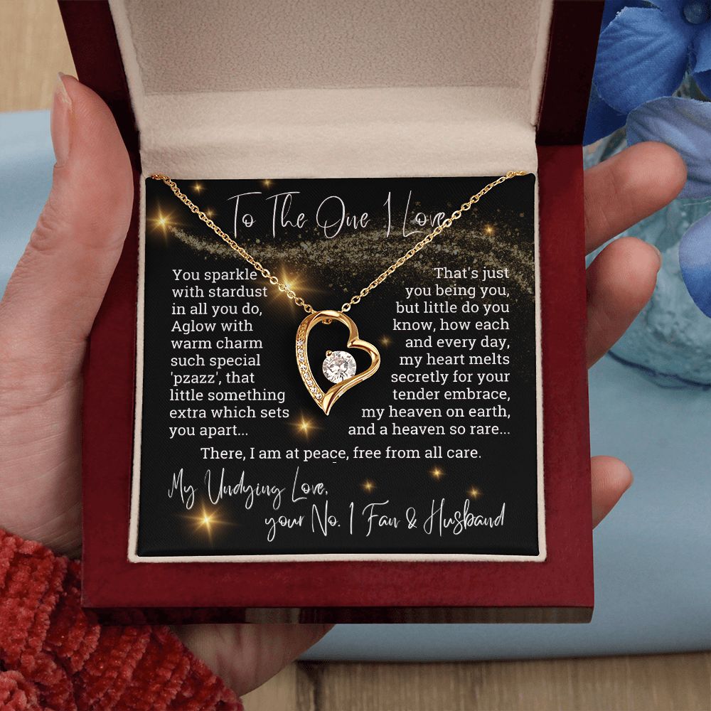 To The One I Love You Sparkle With Stardust Forever Love Necklace