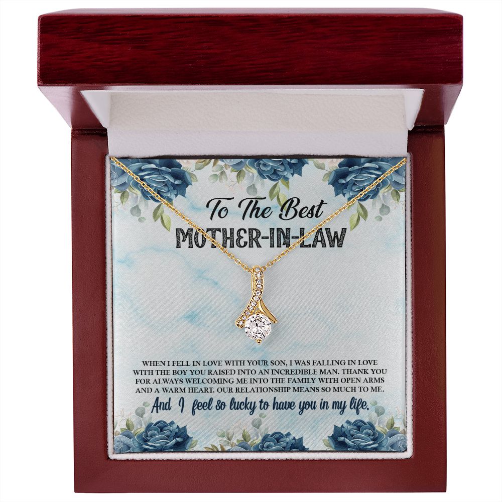 To The Best Mother-in-Law Alluring Beauty Necklace
