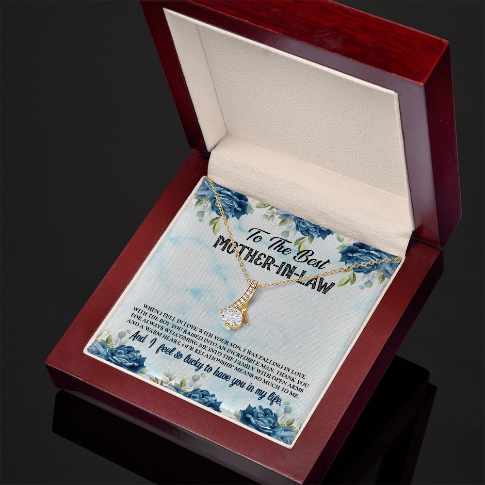 To The Best Mother-in-Law Alluring Beauty Necklace