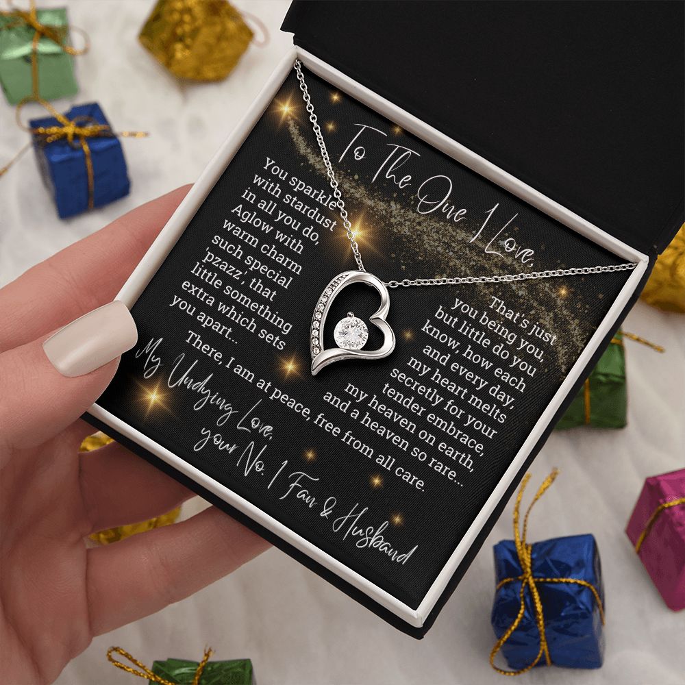 To The One I Love You Sparkle With Stardust Forever Love Necklace