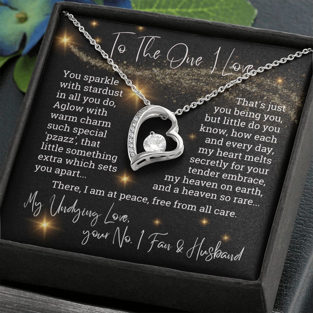 To The One I Love You Sparkle With Stardust Forever Love Necklace