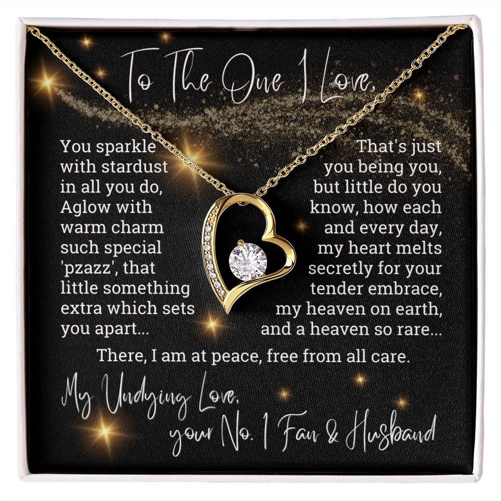 To The One I Love You Sparkle With Stardust Forever Love Necklace