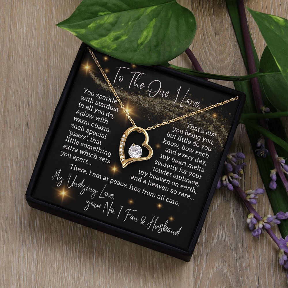 To The One I Love You Sparkle With Stardust Forever Love Necklace