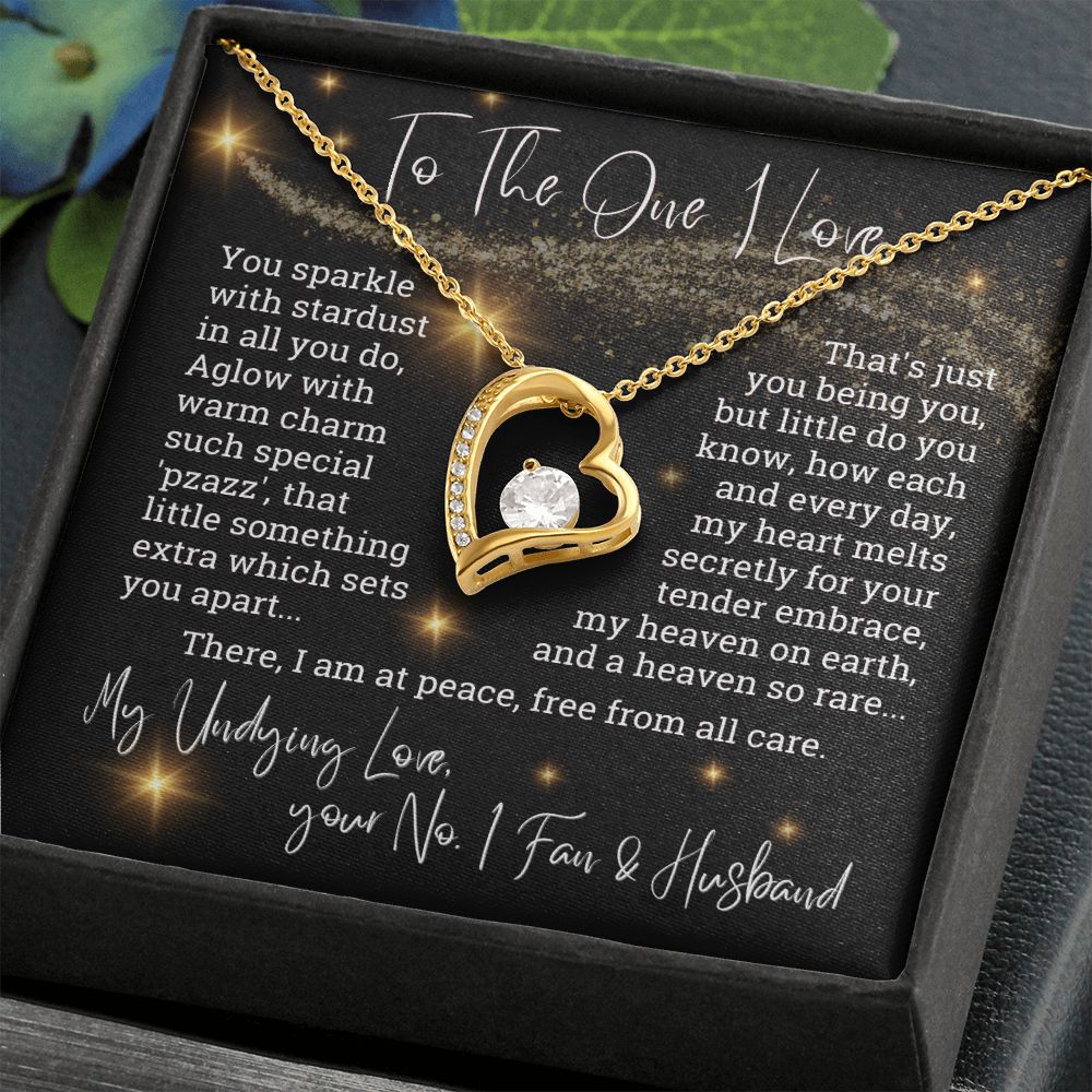 To The One I Love You Sparkle With Stardust Forever Love Necklace