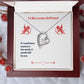 To My Lovely Girlfriend Forever Love Necklace