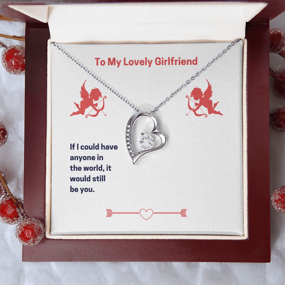 To My Lovely Girlfriend Forever Love Necklace