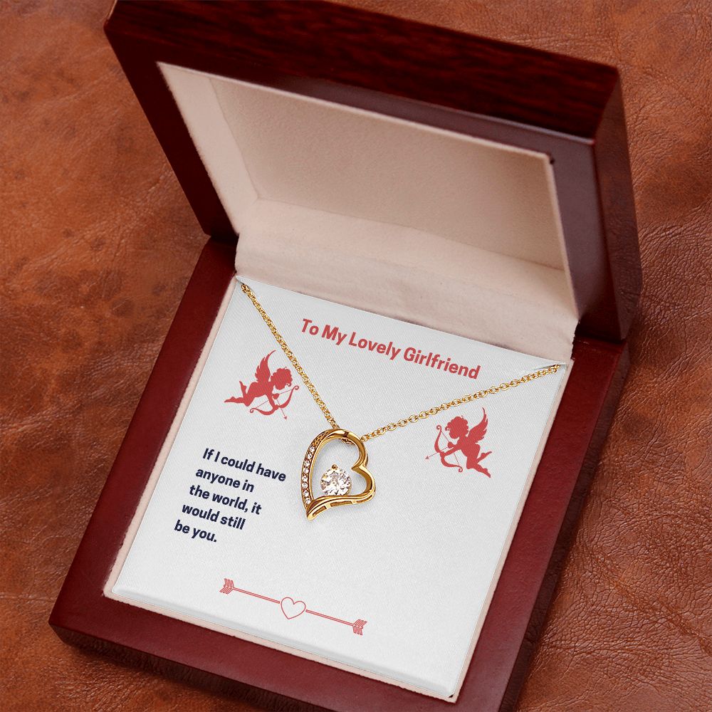 To My Lovely Girlfriend Forever Love Necklace