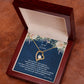 To My Sister To The Moon & Back Forever Love Necklace