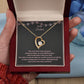 To My Sister To The Moon & Back Forever Love Necklace