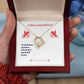 To My Lovely Girlfriend Forever Love Necklace