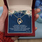 To My Sister To The Moon & Back Forever Love Necklace