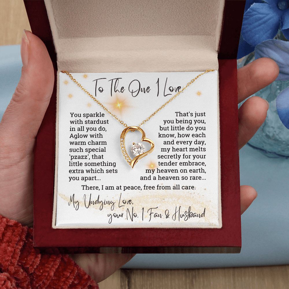 To The One I Love You Sparkle With Stardust Forever Love Necklace