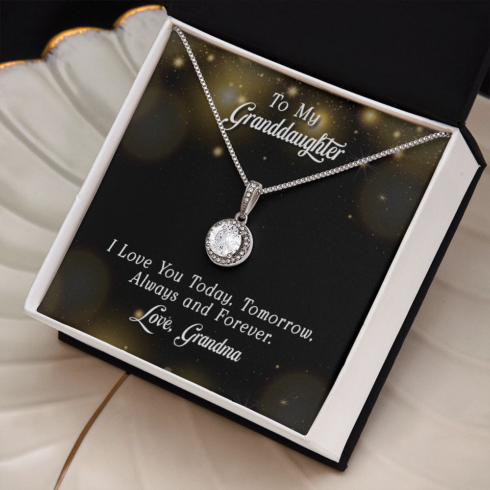 To My Granddaughter Love You Forever Eternal Hope Necklace