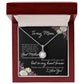 To My Mom So much of me Eternal Hope Necklace