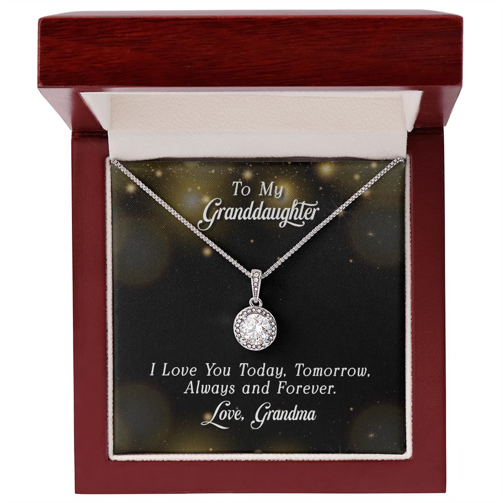 To My Granddaughter Love You Forever Eternal Hope Necklace