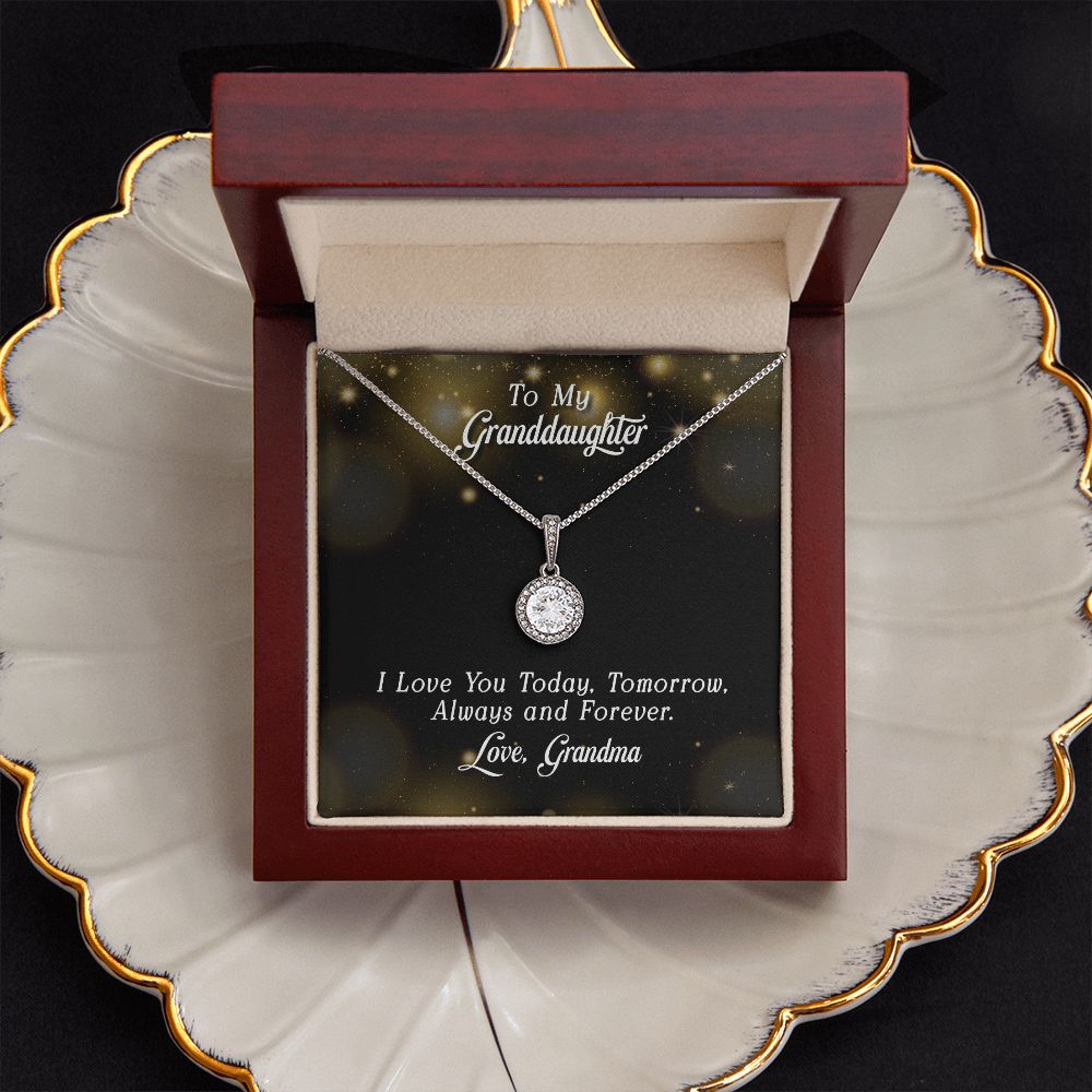 To My Granddaughter Love You Forever Eternal Hope Necklace