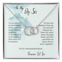 Big Sis Lil Sis Unbreakable Bond Perfect Pair Necklace