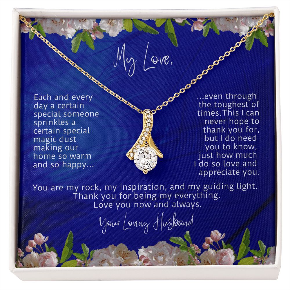 My Love You Are My Rock Alluring Beauty Necklace
