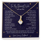 To My Dearest Wife You Sparkle Just As The Stars Alluring Beauty Necklace