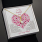 To My Beautiful Wife My Love For You Will Never Fade Alluring Beauty Necklace