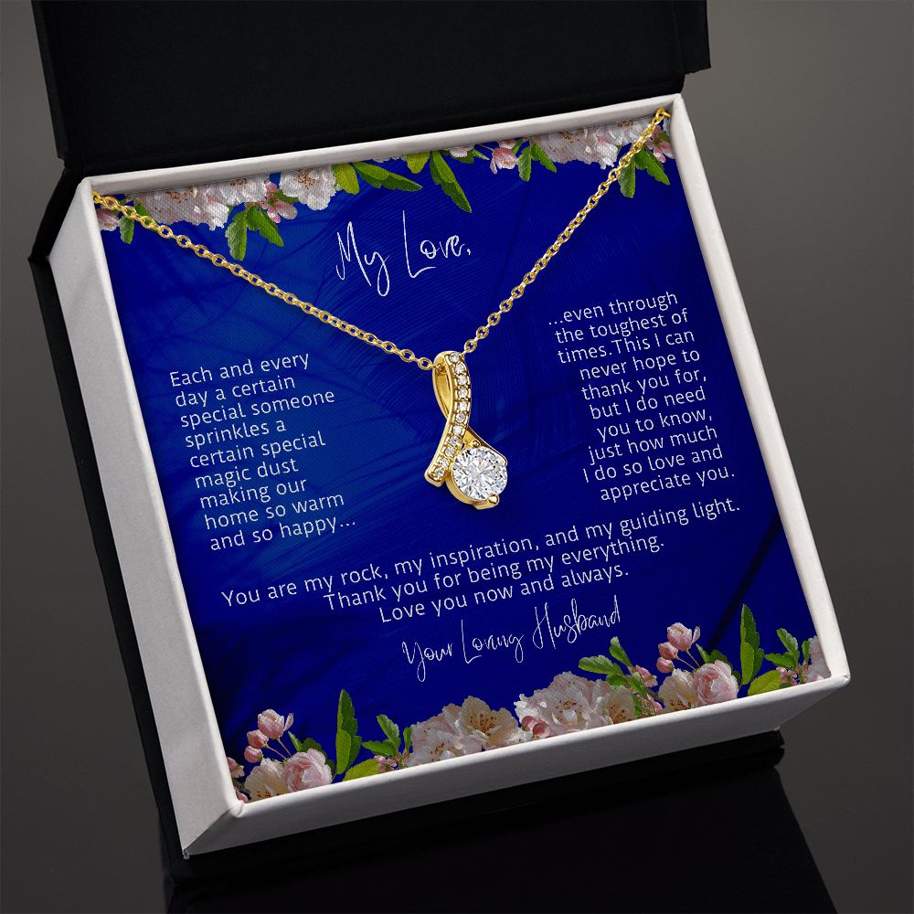 My Love You Are My Rock Alluring Beauty Necklace