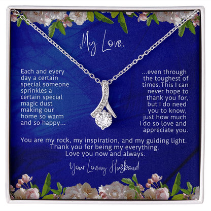My Love You Are My Rock Alluring Beauty Necklace