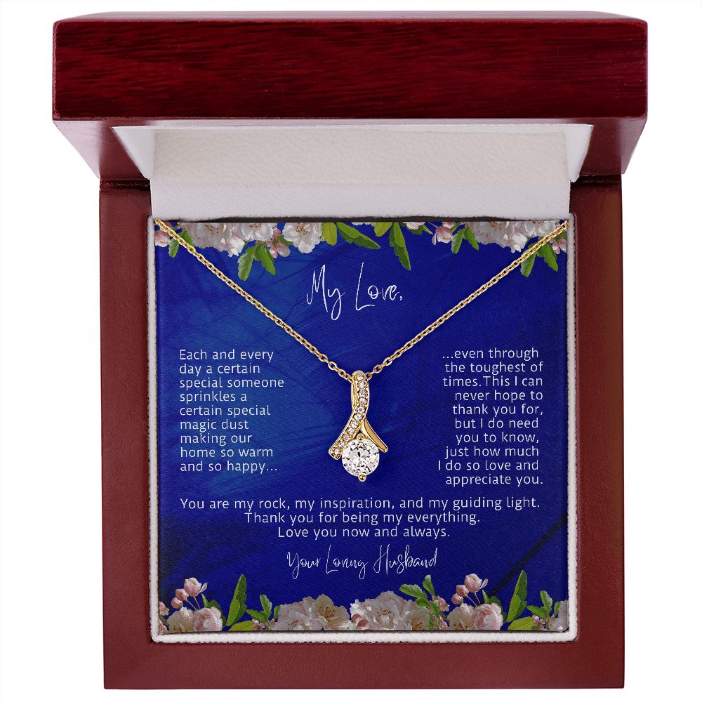 My Love You Are My Rock Alluring Beauty Necklace