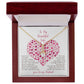 To My Beautiful Wife My Love For You Will Never Fade Alluring Beauty Necklace