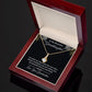 To My Beautiful Granddaughter You Stole My Heart Alluring Beauty Necklace