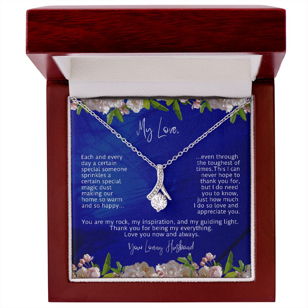 My Love You Are My Rock Alluring Beauty Necklace