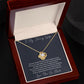 To My Darling Wife Spend Rest Of Forever With You Love Knot Necklace
