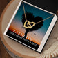 For Wife I Need You Like A Heart Needs A Beat Interlocking Hearts Necklace