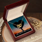 For Wife I Need You Like A Heart Needs A Beat Interlocking Hearts Necklace
