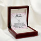 To My Mom For all the Times Delicate Heart Necklace