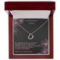 To My Wonderful Sister Delicate Heart Necklace