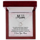 To My Mom For all the Times Delicate Heart Necklace
