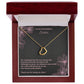 To My Wonderful Sister Delicate Heart Necklace