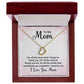 To My Mom For all the Times Delicate Heart Necklace