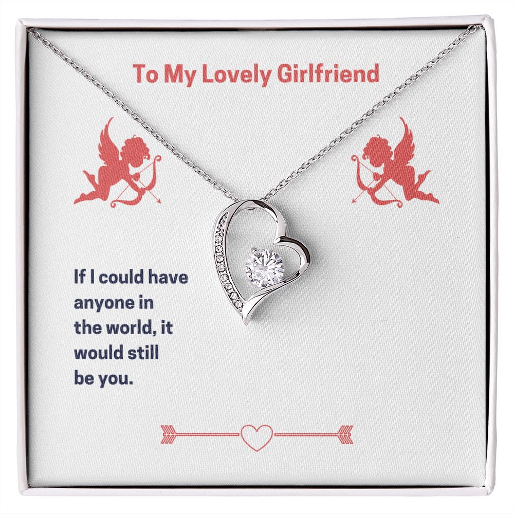 To My Lovely Girlfriend Forever Love Necklace