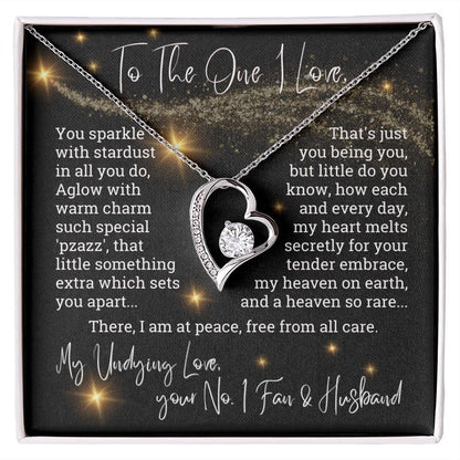 To The One I Love You Sparkle With Stardust Forever Love Necklace