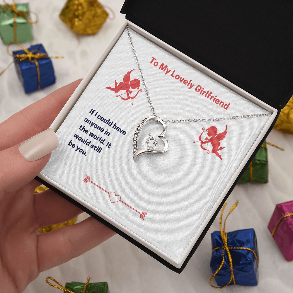 To My Lovely Girlfriend Forever Love Necklace