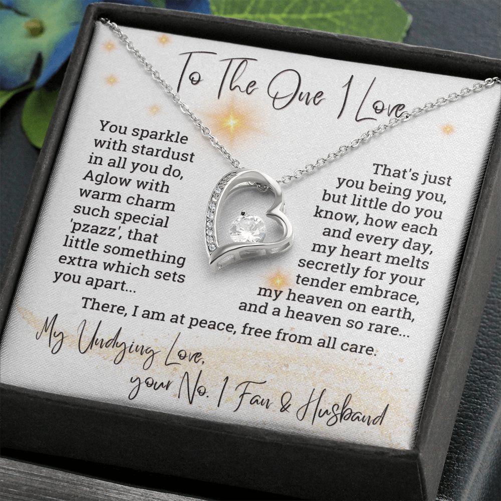 To The One I Love You Sparkle With Stardust Forever Love Necklace