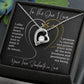To The One I Love I Offer You My Heart Forever Love Necklace