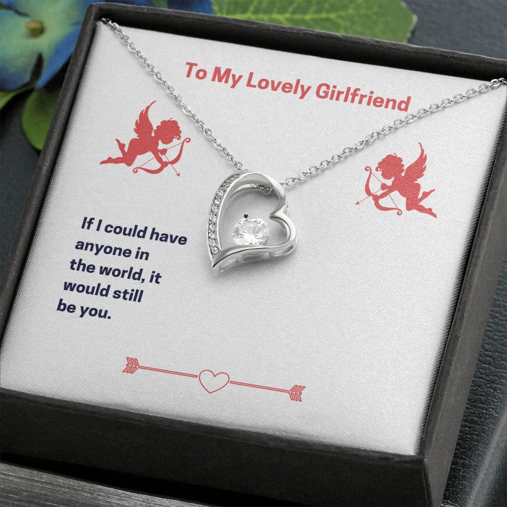 To My Lovely Girlfriend Forever Love Necklace