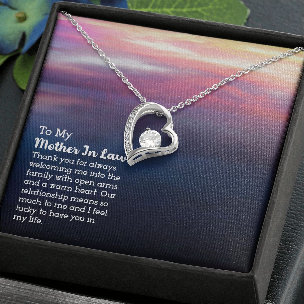 To My Mother-in-Law Forever Love Necklace