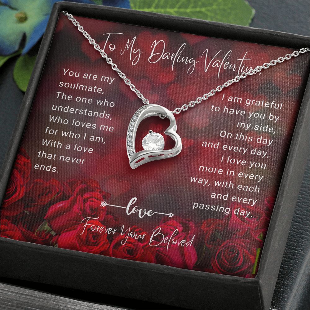To My Darling Valentine Forever Love Necklace