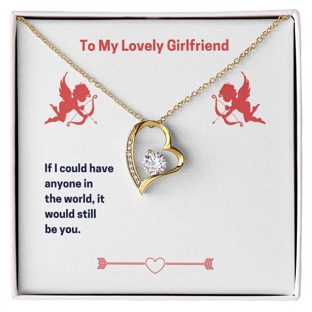 To My Lovely Girlfriend Forever Love Necklace