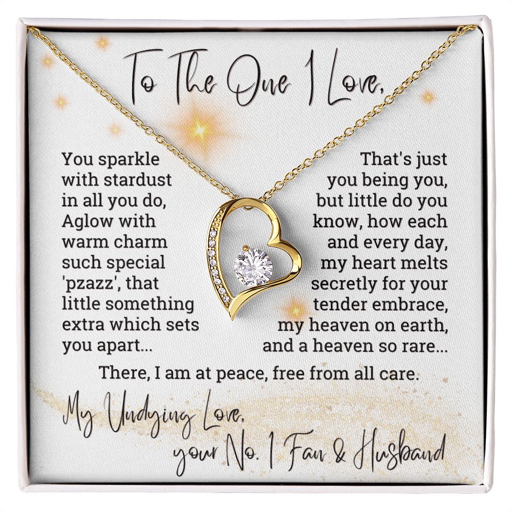 To The One I Love You Sparkle With Stardust Forever Love Necklace